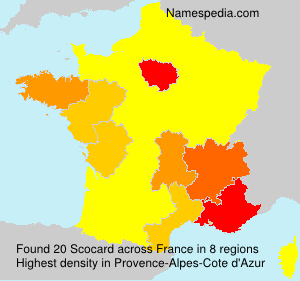 Surname Scocard in France Surname Scocard in France
