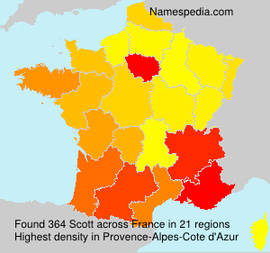 Familiennamen Scott - France