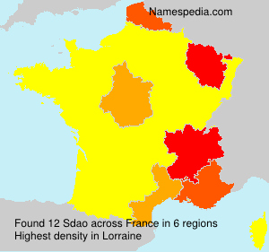 Surname Sdao in France