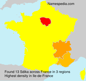 Surname Sdika in France