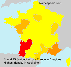 Surname Sdrigotti in France Surname Sdrigotti in France