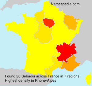 Surname Sebaoui in France Surname Sebaoui in France