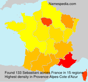 Surname Sebastiani in France Surname Sebastiani in France