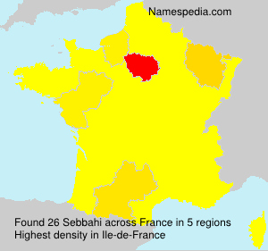 Surname Sebbahi in France Surname Sebbahi in France