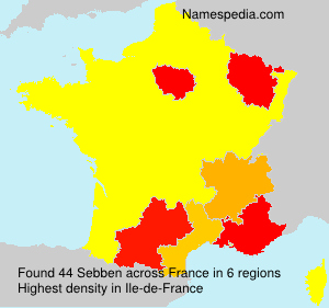 Surname Sebben in France Surname Sebben in France