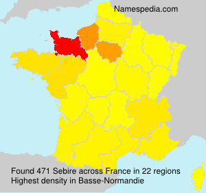 Surname Sebire in France Surname Sebire in France