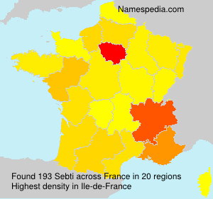 Surname Sebti in France Surname Sebti in France