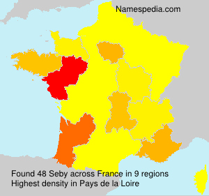 Surname Seby in France Surname Seby in France
