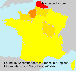 Surname Secember in France Surname Secember in France