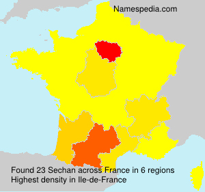 Surname Sechan in France Surname Sechan in France
