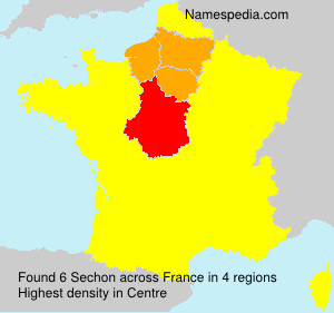 Surname Sechon in France Surname Sechon in France