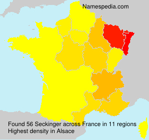 Surname Seckinger in France Surname Seckinger in France