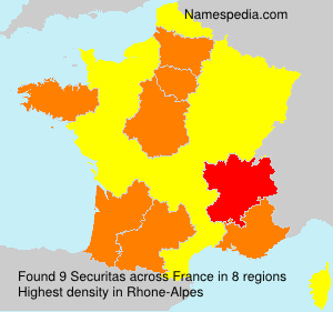 Surname Securitas in France