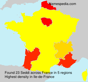 Surname Seddi in France Surname Seddi in France