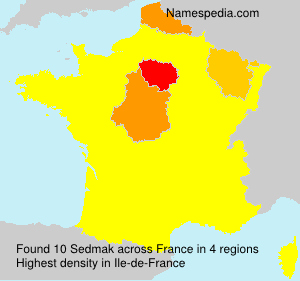Surname Sedmak in France Surname Sedmak in France