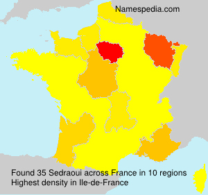 Surname Sedraoui in France Surname Sedraoui in France