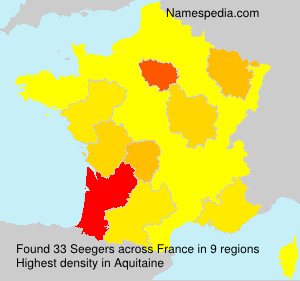 Surname Seegers in France Surname Seegers in France