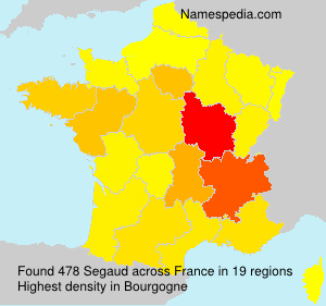 Surname Segaud in France Surname Segaud in France