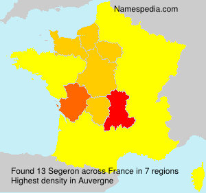 Surname Segeron in France Surname Segeron in France