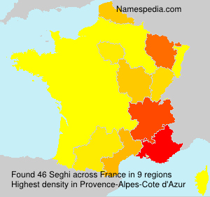 Surname Seghi in France Surname Seghi in France