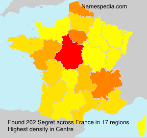 Surname Segret in France Surname Segret in France
