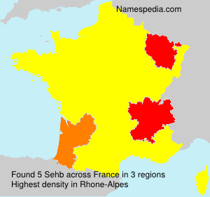 Surname Sehb in France Surname Sehb in France