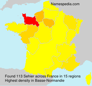 Surname Sehier in France Surname Sehier in France