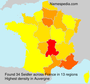 Surname Seidler in France Surname Seidler in France