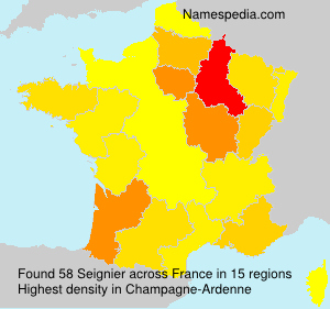 Surname Seignier in France Surname Seignier in France