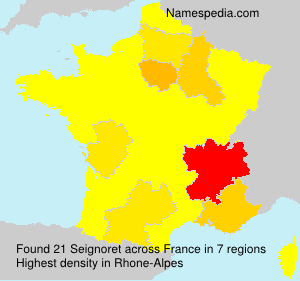 Surname Seignoret in France Surname Seignoret in France