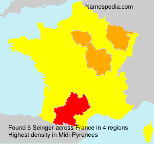 Surname Seinger in France Surname Seinger in France