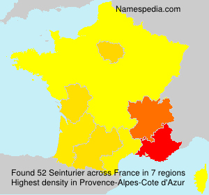 Surname Seinturier in France Surname Seinturier in France