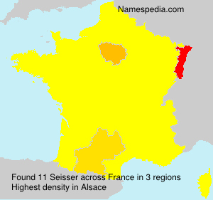 Surname Seisser in France Surname Seisser in France