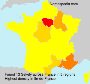 Surname Sekely in France Surname Sekely in France