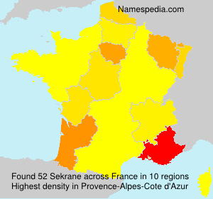 Surname Sekrane in France Surname Sekrane in France