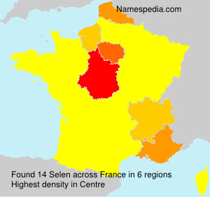 Surname Selen in France Surname Selen in France