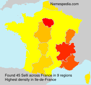 Surname Selli in France Surname Selli in France