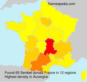 Surname Sembel in France Surname Sembel in France