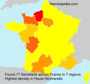 Surname Semelane in France Surname Semelane in France