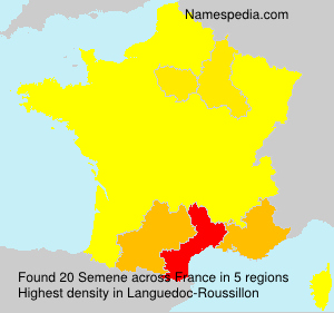 Surname Semene in France Surname Semene in France