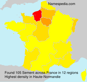 Surname Sement in France Surname Sement in France
