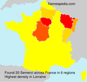 Surname Semerci in France Surname Semerci in France
