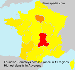 Surname Semeteys in France Surname Semeteys in France