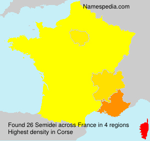 Surname Semidei in France Surname Semidei in France