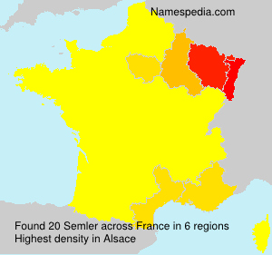 Surname Semler in France Surname Semler in France