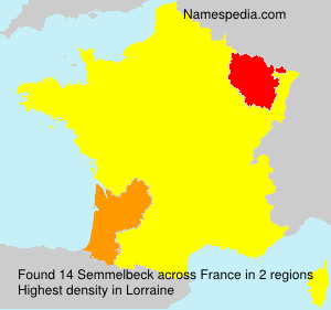 Surname Semmelbeck in France Surname Semmelbeck in France