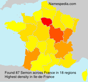 Surname Semon in France Surname Semon in France