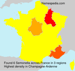 Surname Semonella in France Surname Semonella in France