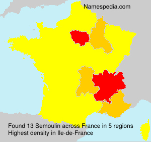 Surname Semoulin in France