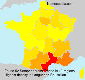 Surname Semper in France Surname Semper in France